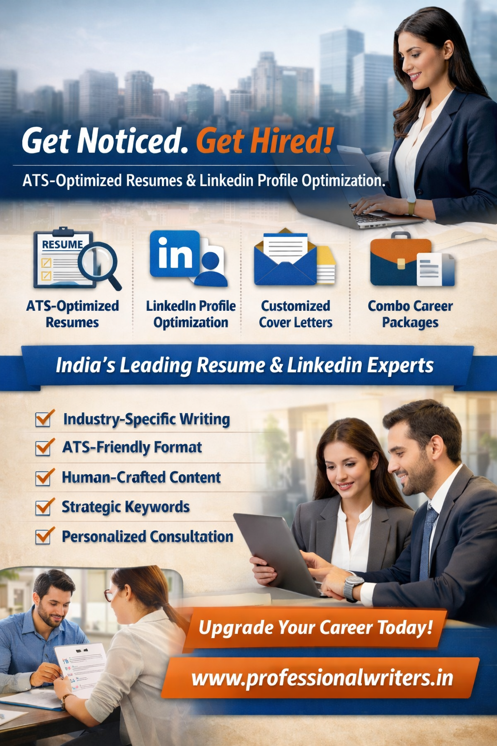 Professional Writers: India’s Trusted ATS Resume & LinkedIn Experts